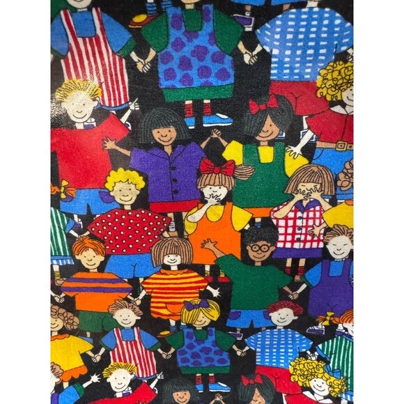 Colorful Laminated Decorative Glass Plate With Hand-Holding Children Design 12" - Picture 6 of 6